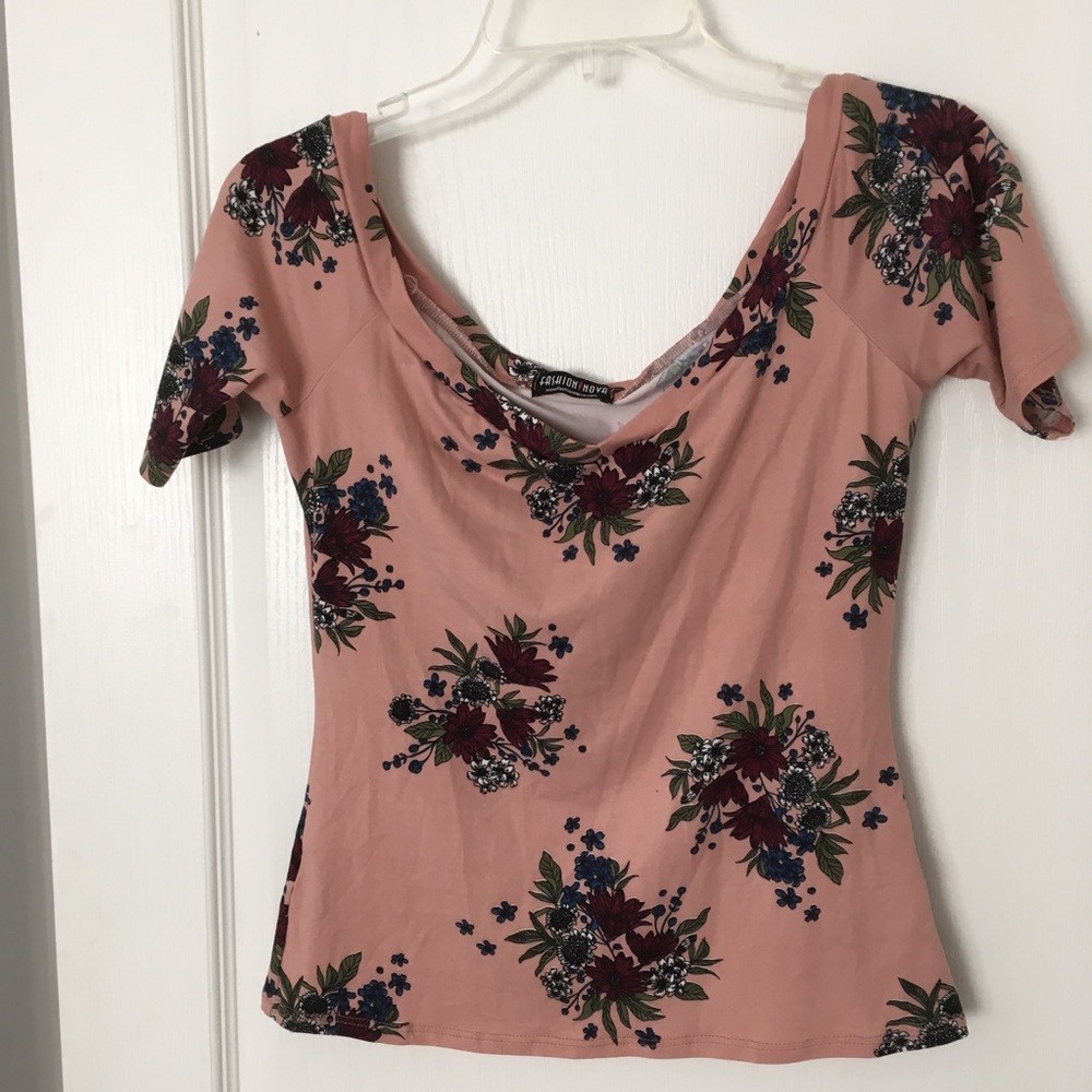 5 for $25 - Floral Off The Shoulder Top